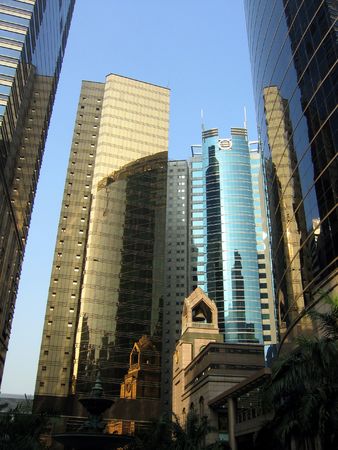 Skyscraper reflectionsの写真素材