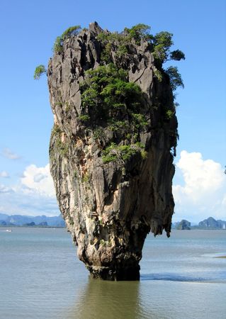 James Bond island in Thailandの写真素材