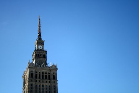 Warsaw's landmark - right copyspace #2の写真素材