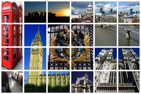 Fabulous London Collageの写真素材