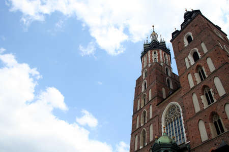 Mariacki church with copyspaceの写真素材