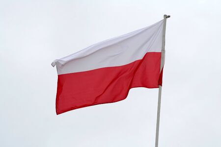 Flag of the Republic of Polandの写真素材