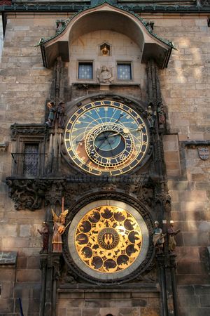 Orloj - the famous astronomical clock in Prague, Czech Republicの写真素材