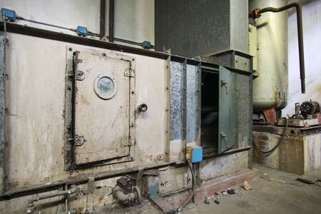 Details of an old abandoned factoryの写真素材