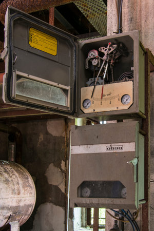 Details of an abandoned laboratory machine