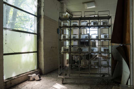Details of an abandoned laboratoryのeditorial素材