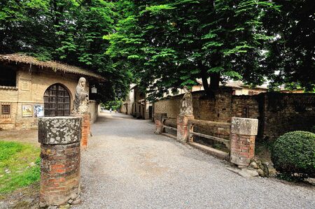 A beautiful tour in Grazzano Viscontiの写真素材