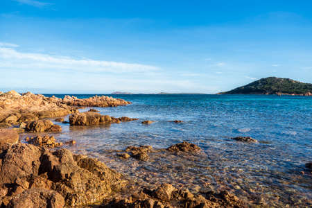 A picture of the beautiful beach of Liscia Ruja in Sardiniaの写真素材