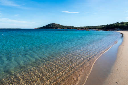 A picture of the beautiful beach of Liscia Ruja in Sardiniaの写真素材