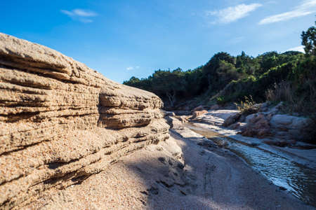 A picture of the beautiful beach of Liscia Ruja in Sardiniaの写真素材