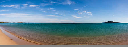 A picture of the beautiful beach of Liscia Ruja in Sardiniaの写真素材
