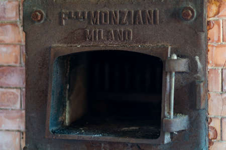 A picture of an oven in an abandoned psychiatric hospitalの写真素材