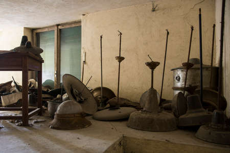 A picture of a scary place in an abandoned asylumの写真素材