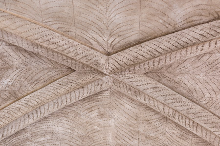 A photo of a detail of an ancient buildingの写真素材