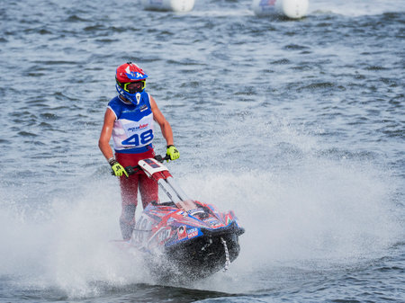 Olbia, Italy - September 16 - 2022 Aquabike world Championship gran prix of Italyのeditorial素材