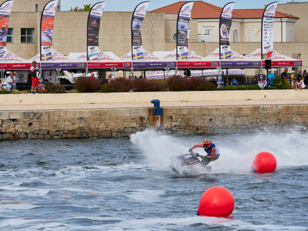 Olbia, Italy - September 16 - 2022 Aquabike world Championship gran prix of Italyのeditorial素材