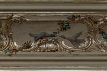 Castle decorative baroque style wall artのeditorial素材