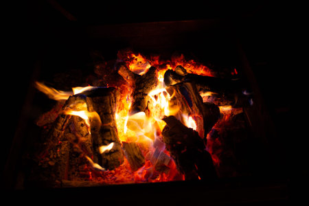 Midsummer holidays festival symbol fire place, traditional in Latvia calling Ligo evening