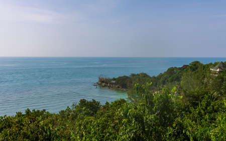 Koh Phangan, Thailand- April 20 2019: panorama sea viewのeditorial素材