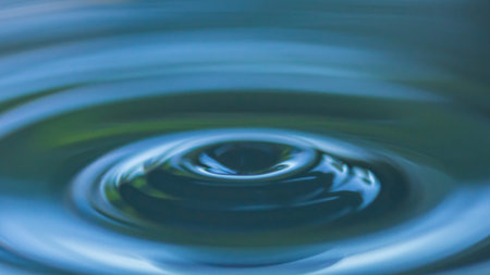 Light blue color drop in  water and splash creative forms  made