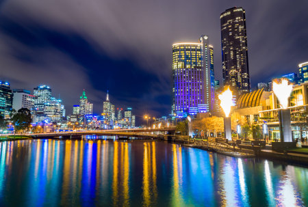 Melbourne Yarra River Southbankの写真素材