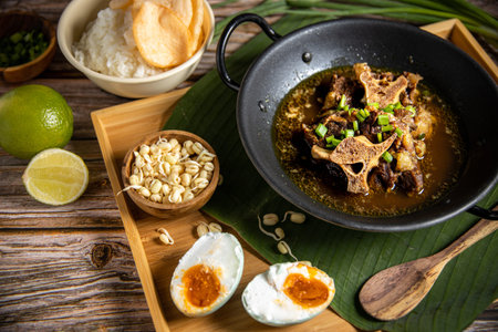 Oxtail Soup or Sop Buntut. Indonesian own Beef Stew Traditional Food