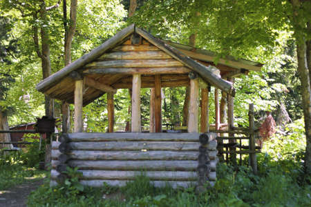 House in the meddle of the forestのeditorial素材