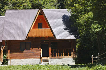 House in the meddle of the forestのeditorial素材