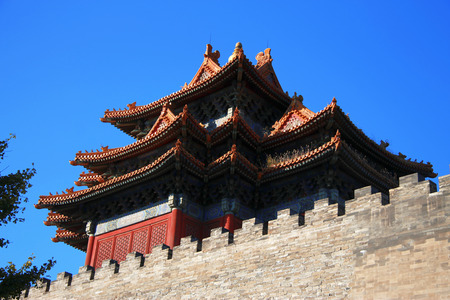 Temples of the Forbidden City in Beijing, Chinaのeditorial素材