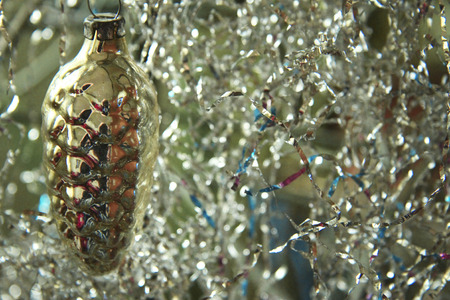 Christmas tree decoration on the Christmas treeの写真素材