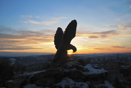 The Eagle. Pyatigorsk Emblem. Northern Caucasus landmarksの写真素材