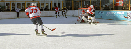 Hockey championship The Cup of Mayor Pyatigorsk. Russia Pyatigorsk 31 January 2015のeditorial素材
