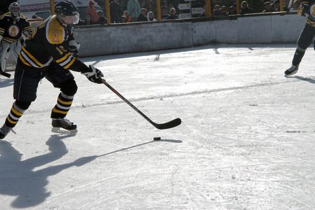 Hockey championship The Cup of Mayor Pyatigorsk. Russia, Pyatigorsk 31 January 2015のeditorial素材