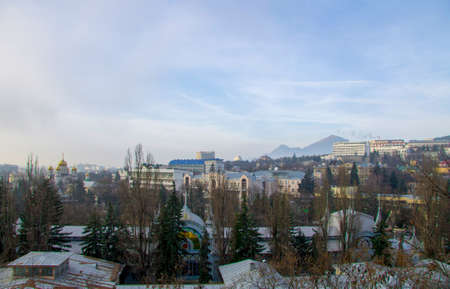 Lermontovs Gallery, Pyatigorsk, Russian Federation. Architectue and Landmarks of Pyatigorsk winter time 2012-12-03のeditorial素材