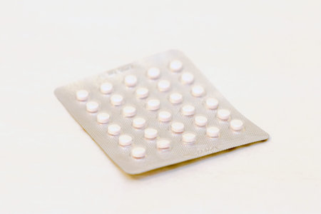 Pack of pills isolated on the white background