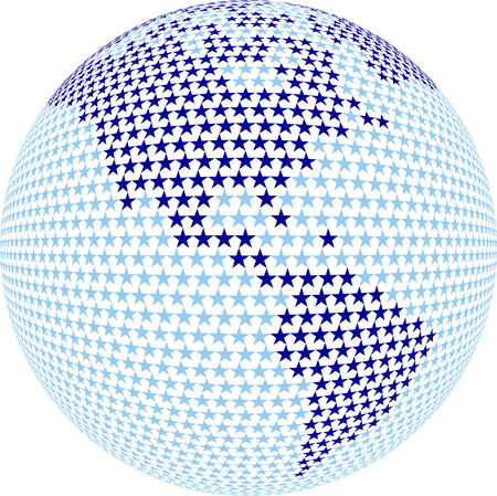 America world stars のイラスト素材