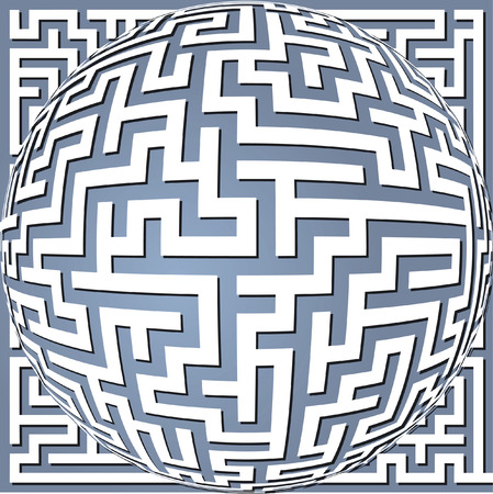  labyrinth meanderのイラスト素材