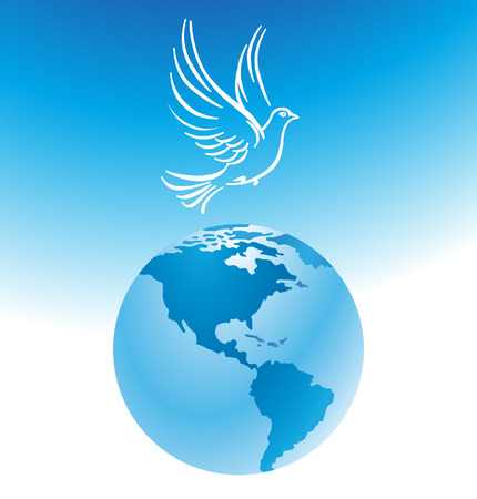  peace dove のイラスト素材