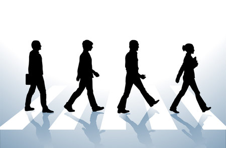 crosswalk のイラスト素材