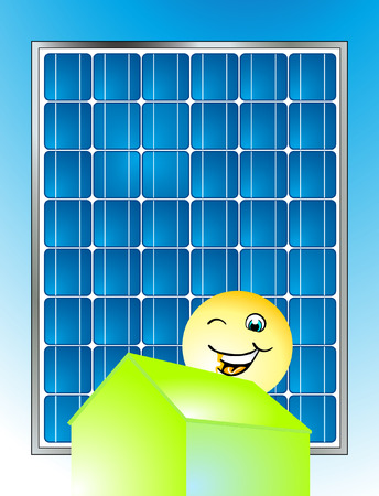 solar powerのイラスト素材