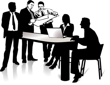 meeting のイラスト素材