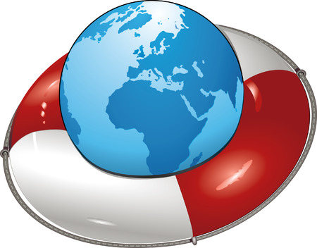 earth lifesaver のイラスト素材