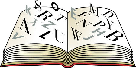 book letter のイラスト素材