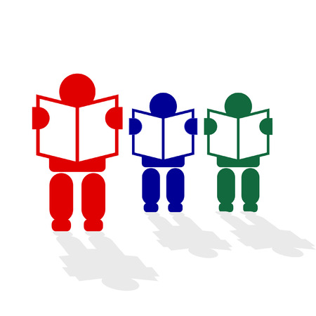 to pass the time reading のイラスト素材