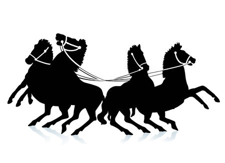 draft horse のイラスト素材