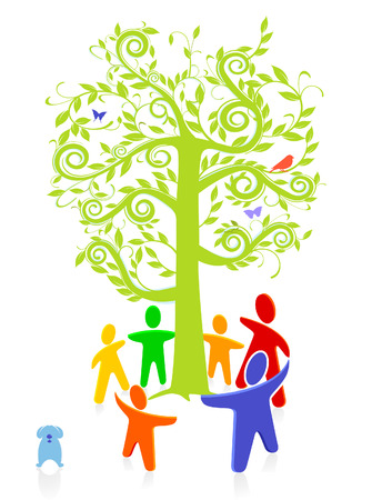 group to ringのイラスト素材