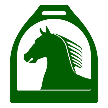 stirrup horse signのイラスト素材