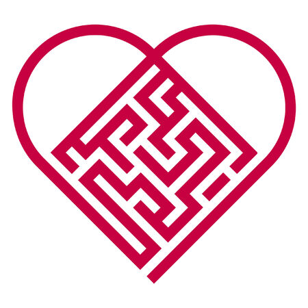 labyrinth heartのイラスト素材