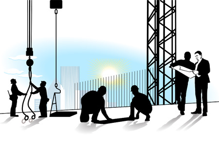 planning and constructのイラスト素材