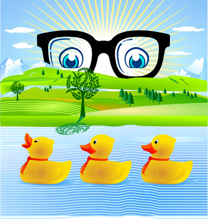 all ducklingのイラスト素材